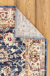 Alhambra Traditional Rugs 6549A in Dark and Light Blue - Pendle Village Furniture
